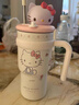 三麗鷗（SANRIO）凱蒂貓HelloKitty公仔冰霸保溫杯316不銹鋼帶吸管女女神禮物700ml 曬單實(shí)拍圖