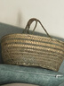 極景竹編竹籃手提式收納筐水果采摘籃菜籃廚房收納籃環(huán)保購物籃 曬單實(shí)拍圖