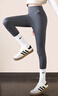 貓人兒童打底褲女童外穿加薄絨中大童鯊魚(yú)褲韓版秋冬瑜伽褲子 黑色150 曬單實(shí)拍圖