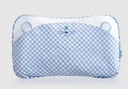 良良嬰兒枕頭寶寶0-1-3歲定型枕新生兒童護型枕藍格(單枕套) 曬單實(shí)拍圖