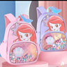 迪士尼幼兒園書(shū)包女孩超輕可愛(ài)兒童出游雙肩背包女童3歲5歲 20383粉色  曬單實(shí)拍圖