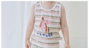童泰（TONGTAI）嬰兒背心夏季純棉寶寶衣服兒童無(wú)袖上衣男女童馬甲坎肩粉色110cm 曬單實(shí)拍圖