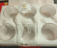玻璃茶杯水杯小把杯加厚耐熱套裝禮物茶具品茗杯家用待客 100ml【6只裝】 曬單實(shí)拍圖