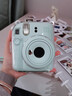 富士（FUJIFILM）instax  mini12 一次成像 立拍立得相機 mini12 薄荷綠 套餐四（官方標配+水晶殼+肩帶+白邊相紙10張） 曬單實(shí)拍圖