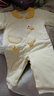 嬰兒加棉100克連體衣寶寶夾棉加厚秋冬裝哈衣連身衣爬服嬰幼兒童 米色（黃領(lǐng)鴨寶100克棉連體） 73cm 曬單實(shí)拍圖
