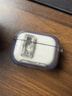 尚蘇適用 AirPods pro2保護套蘋(píng)果AirPodspro保護殼二代藍牙耳機Apple透明支架自動(dòng)彈蓋鎖扣透黑 曬單實(shí)拍圖