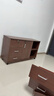 億家達文件柜桌下收納柜辦公柜抽屜柜置物邊柜可移動(dòng)木質(zhì)帶鎖儲物柜 【熱銷(xiāo)】北美黑胡桃色100*34*59CM 曬單實(shí)拍圖