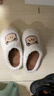 利達妮（TZLDN）加絨加厚棉拖鞋包跟春秋冬季女士家居可愛(ài)情侶厚底防滑棉鞋女款 曬單實(shí)拍圖