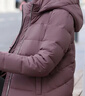 帕絲特羽絨服抗寒保暖羽絨外套媽媽裝中老年女裝羽絨服 豆沙色 3XL 曬單實(shí)拍圖