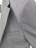 羅蒙（ROMON）西服套裝男士小西裝外套職業(yè)正裝修身休閑伴郎服 灰色2XL 曬單實(shí)拍圖