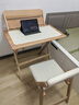 愛(ài)果樂(lè )（IGROW）書(shū)桌學(xué)習桌兒童學(xué)習桌椅實(shí)木寫(xiě)字桌升降桌折疊桌椅電腦桌進(jìn)口實(shí)木 趣疊桌+趣疊椅-免安裝 進(jìn)口山毛櫸 可調節 曬單實(shí)拍圖