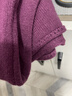 錦裳淑歐洲站新款高級感配大衣紫色長(cháng)裙女高領(lǐng)針織打底連衣裙秋冬 紫色 均碼 曬單實(shí)拍圖