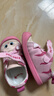 kids.ing可迪星女童帆布鞋小童寶寶鞋子貓咪卡通兒童春秋幼兒園板鞋 粉 25 曬單實(shí)拍圖