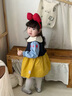 G.duck童裝白雪公主裙女童連衣裙春裝兒童生日禮服女寶寶周歲禮服娃娃領(lǐng) 白雪公主裙【送發(fā)箍】 100 曬單實(shí)拍圖