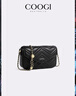 COOGI包包女款輕奢品牌女士單肩包女斜挎包女情人節生日禮物送女友老婆 黑色 曬單實(shí)拍圖