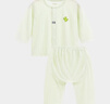 Aengbay昂貝 嬰兒睡衣套裝夏季薄款秋衣秋褲寶寶大PP褲新生兒衣服純棉 綠色 100 曬單實(shí)拍圖