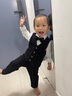G.duck小黃鴨童裝周歲禮服男寶寶西裝套裝春秋季嬰幼兒花童衣服男童春裝 外套+馬甲+長(cháng)褲+襯衫預售7天 80 尺碼建議6-9個(gè)月14-20斤cm 曬單實(shí)拍圖