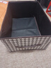 手提包千鳥(niǎo)格收納箱硬板褲子折疊收納盒牛仔褲毛衣收納神器手提包 千鳥(niǎo)格【帶底板】1個(gè) 曬單實(shí)拍圖