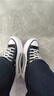 匡威（Converse）男鞋女鞋情侶Double Stack休閑運動(dòng)膠鞋雙層厚底鞋帆布鞋 A15490C 36 曬單實(shí)拍圖