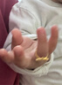 潮宏基 1歲生日快樂(lè )黃金戒指寶寶金戒指周歲禮物 計價(jià) 活圈口 2.1克 曬單實(shí)拍圖
