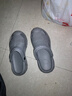 稻草人洞洞鞋男士釣魚(yú)涼鞋工裝戶(hù)外穿運動(dòng)大碼防滑涉水沙灘拖鞋灰 42-43 曬單實(shí)拍圖