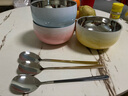 美廚（MAXCOOK）316L不銹鋼碗 湯碗雙層隔熱 飯碗餐具面碗13cm 彩色3只裝MCWA9102 曬單實(shí)拍圖