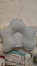 盟石（cute stone）定型枕嬰兒0-6個(gè)月睡圓頭嬰兒定型枕頭0-1歲糾正頭型新生兒童枕頭 白藍 【0-6個(gè)月】10A抗菌-涼暖雙面 0-2歲寶寶定型枕頭可機洗 曬單實(shí)拍圖