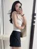 都市麗人吊帶背心帶胸墊內搭美背內衣女士打底衫修身打底t恤夏季白色內搭 曬單實(shí)拍圖