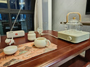 ±0日本正負零煮茶爐茶具電茶爐泡茶壺套裝電陶爐家用電熱爐茶臺泡茶專(zhuān)用 乳白色（機器+茶壺） 曬單實(shí)拍圖