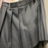 小野和子短款百褶半身裙 靜奢灰 L 曬單實(shí)拍圖