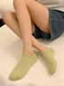 浪莎（LangSha）襪子女隱形船襪純棉夏季薄款淺口抑菌消臭吸汗透氣不掉跟純色短襪 純棉硅膠防滑 5雙 均碼 （建議35-39碼） 曬單實(shí)拍圖