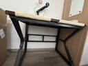 淳墨實(shí)木電腦桌書(shū)桌辦公桌學(xué)習桌臺式電競臥室家用簡(jiǎn)約寫(xiě)字桌子 胡桃色+黑架【25mm實(shí)木桌面】 100*60*74cm 曬單實(shí)拍圖