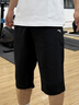 安踏男褲速干七分褲男2026夏季新款冰絲透氣休閑運動(dòng)中褲男士跑步褲子 （推薦款夏季速干褲拉鏈款）黑色 L /175cm (適合130-150斤) 曬單實(shí)拍圖