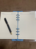 佐瀾哲軟脊透明A5活頁(yè)本子筆記本文具中學(xué)生日記事本清新高顏值送男女老師朋友 天藍色 曬單實(shí)拍圖