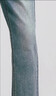 森馬（Semir）森柔|牛仔褲女冬季抓毛做舊錐形褲女士舒適復古長(cháng)褲103724124004 曬單實(shí)拍圖