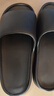 稻草人拖鞋男士居家用洗澡防滑浴室內戶(hù)外穿情侶厚底靜音女涼拖 黑44-45 曬單實(shí)拍圖