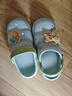 泰蘭尼斯夏季新款兒童洞洞鞋男童包頭防踢寶寶拖鞋女童防滑軟底沙灘鞋 綠色 29 -30鞋內長(cháng)19.0適合腳長(cháng)18.5 曬單實(shí)拍圖