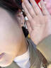 戚小米s999純銀金豆豆耳釘女養耳洞防堵耳骨釘小耳環(huán)養耳棒睡覺(jué)免摘耳飾 金色4mm光面圓珠耳釘【1對】999足銀 曬單實(shí)拍圖