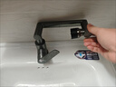 四季沐歌面盆水龍頭系列智能數顯360°旋轉機械臂槍灰色臺盆洗臉盆水龍頭 曬單實(shí)拍圖