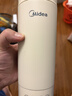 美的（Midea）便攜電熱水杯加熱杯電熱水壺保溫燒水杯350ml迷你旅行出差沖奶泡茶智能恒溫316L不銹鋼MK-DB35X22 曬單實(shí)拍圖