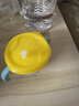 利其爾（Richell） 可按壓學(xué)飲杯兒童吸管水杯嬰兒訓練杯暢飲杯吸管杯牛奶杯漱口杯 清新黃 曬單實(shí)拍圖