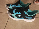 喬丹男大童跑步鞋兒童春秋季運動(dòng)鞋子搭扣密網(wǎng)童鞋 黑色/遠眺藍 36 曬單實(shí)拍圖