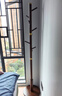 棲音閣衣架落地實(shí)木衣帽架臥室掛衣架落地客廳立式晾衣掛衣桿室內掛包架 曬單實(shí)拍圖