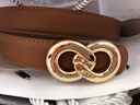 紅谷皮帶女士腰帶牛皮褲帶女式腰帶細腰帶潮流皮帶 生日禮物送女友 曬單實(shí)拍圖