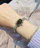飛亞達（FIYTA）高圓圓同款“小金表”棕盤(pán)竹節鏈復古女表配珍珠手鏈 38節禮物 曬單實(shí)拍圖