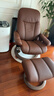思特萊斯（Stressless）領(lǐng)事沙發(fā)椅客廳單人真皮沙發(fā)懶人椅挪威躺椅進(jìn)口休閑椅 麥芽棕 曬單實(shí)拍圖