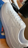特步情侶男女板鞋小白鞋空軍一號春夏透氣耐磨百搭運動(dòng)板鞋休閑鞋 曬單實(shí)拍圖