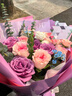繁蝶鮮花速遞粉玫瑰紅玫瑰花束送女友老婆朋友生日禮物鮮花同城配送 【時(shí)光溫柔】11枝粉玫瑰紫玫瑰混搭花束 曬單實(shí)拍圖