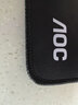 AOC 純色系列 電競游戲鼠標墊中小號 300*250*3mm加厚鎖邊辦公鍵盤(pán)電腦書(shū)桌墊 黑色 M100 曬單實(shí)拍圖