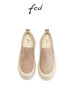 FED增高厚底鞋春季新款女鞋絨面單鞋真皮休閑鞋女款S1222-YAB038 曬單實(shí)拍圖